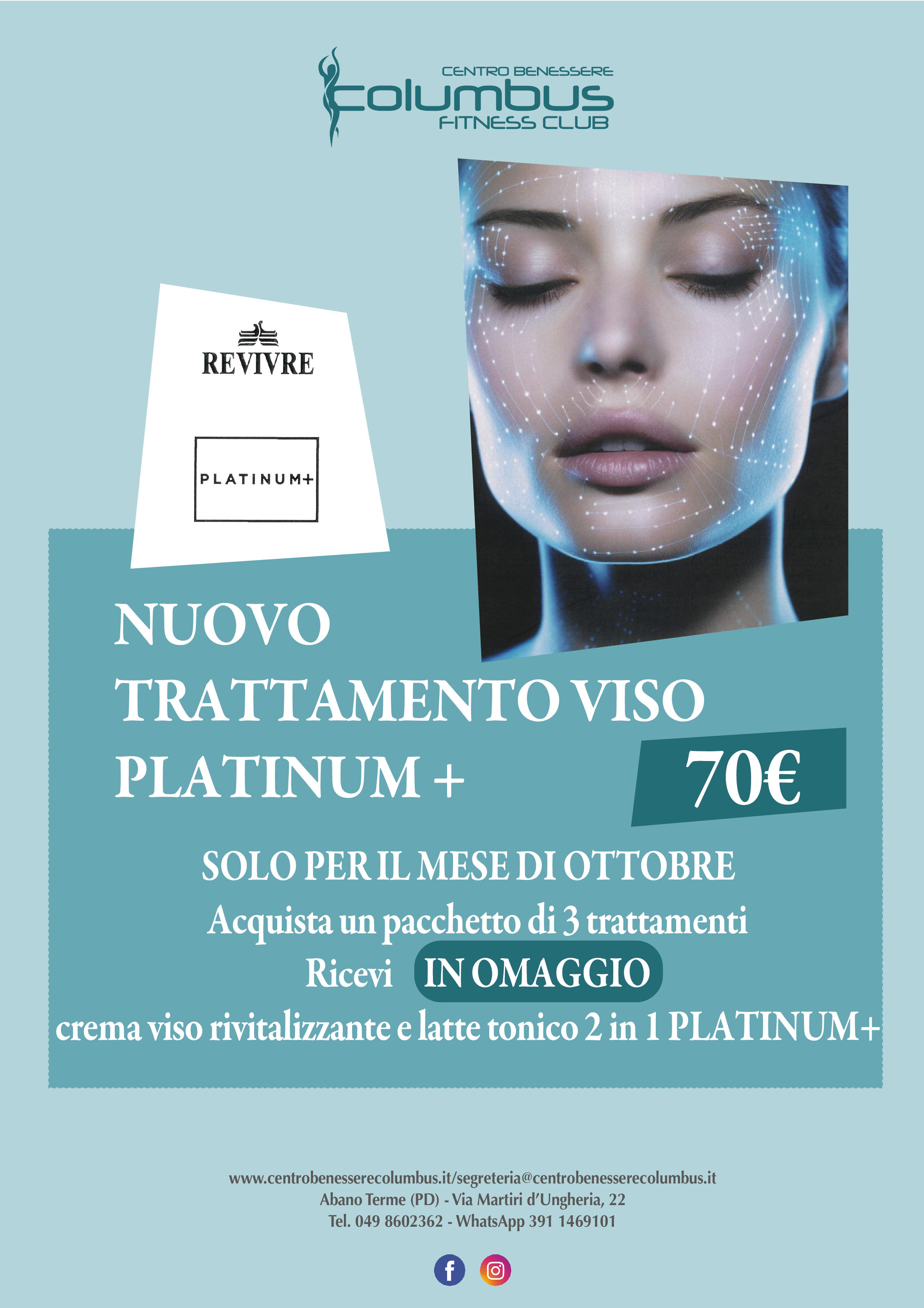 Volantino trattamento viso platinum 2024